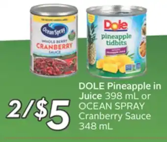 Sobeys Dole pineapple in juice offer
