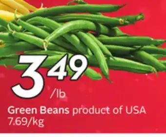 Sobeys Green beans offer
