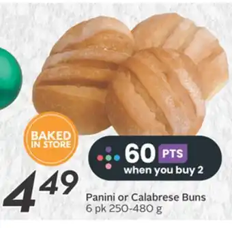 Sobeys Panini or calabrese buns offer