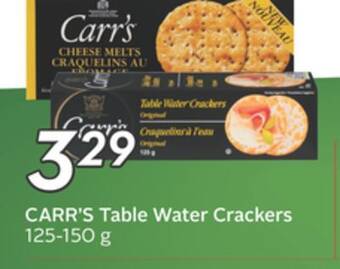 Sobeys Table water crackers offer