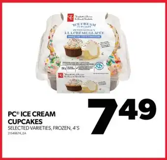 Real Canadian Superstore Pc ice cream cupcakes, 4's offer
