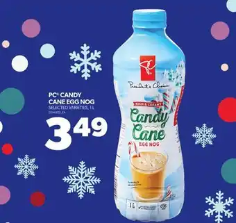 Real Canadian Superstore Pc candy cane egg nog, 1 l offer