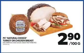 Real Canadian Superstore Pc natural choice turkey or chicken breast offer