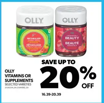 Real Canadian Superstore Olly vitamins or supplements offer