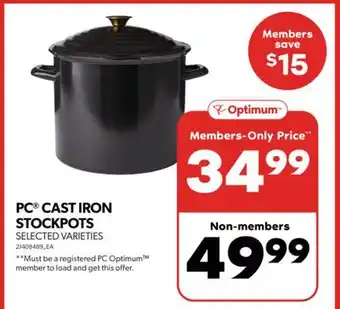 Real Canadian Superstore Pc cast iron stockpots offer