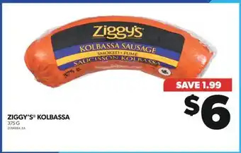 Real Canadian Superstore Ziggy's kolbassa, 375 g offer