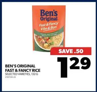 Real Canadian Superstore Ben's original fast & fancy rice, 132 g offer