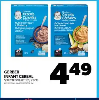 Real Canadian Superstore Gerber infant cereal, 227 g offer