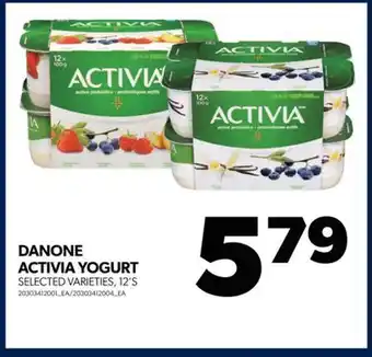 Real Canadian Superstore Danone activia yogurt, 12's offer