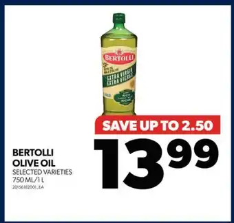 Real Canadian Superstore Bertolli olive oil, 750 ml/1 l offer