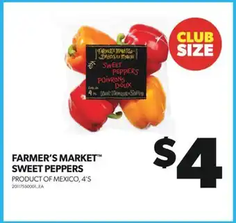 Real Canadian Superstore Farmer's market sweet peppers, 4's offer