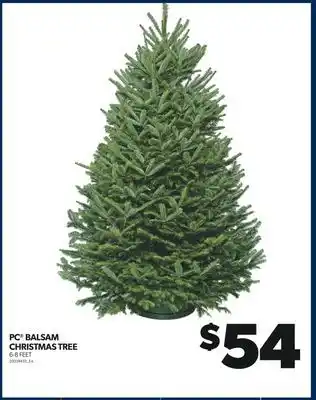 Real Canadian Superstore Pc balsam christmas tree, 6-8 feet offer