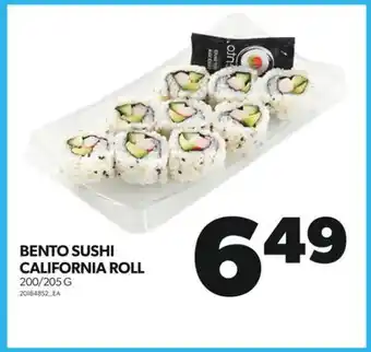 Real Canadian Superstore Bento sushi california roll, 200/205 g offer