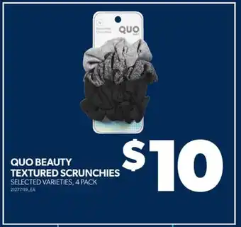 Real Canadian Superstore Quo beauty textured scrunchies, 4 pack offer