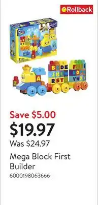 Walmart Mega block first builder offer