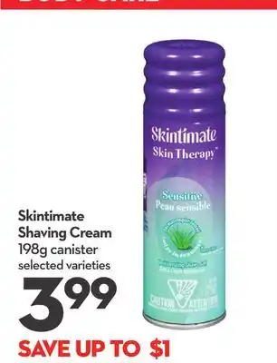Longo's Skintimate shaving cream offer
