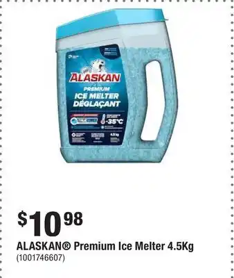 Home Depot Alaskan premium ice melter 4.5kg offer