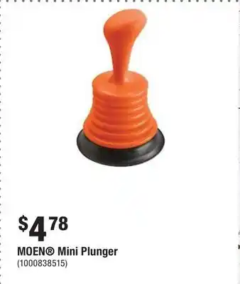 Home Depot Moen mini plunger offer