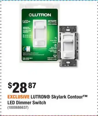 Home Depot Exclusive lutron skylark contour led dimmer switch offer