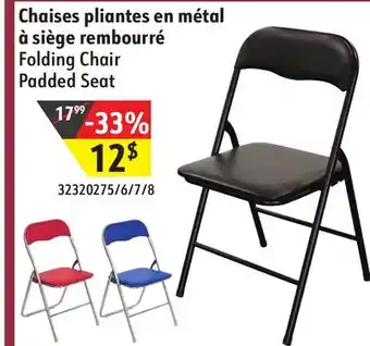 Sushi Shop Folding chair padded seat offer