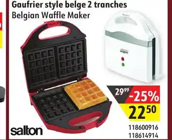 Sushi Shop Salton belgian waffle maker offer