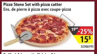 Sushi Shop Pizza stone set with pizza cutter offer