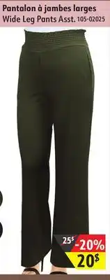 Sushi Shop Wide leg pants asst offer