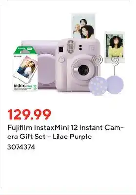 Staples Fujifilm instaxmini 12 instant camera gift set - lilac purple offer