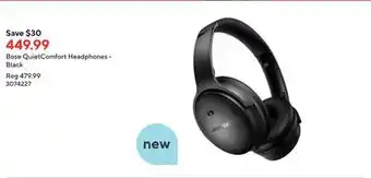 Staples Bose quietcomfort headphones - black offer