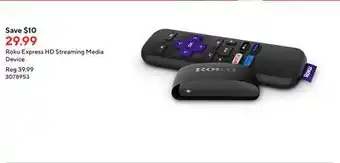 Staples Roku express hd streaming media device offer