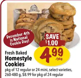 Farm Boy Fresh baked homestyle cookies offer