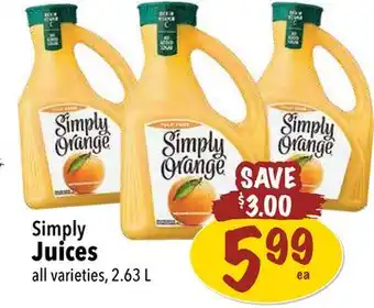 Farm Boy Simply juices offer