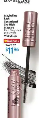 Walmart Maybelline lash sensational sky high mascara offer