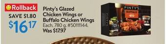 Walmart Pinty's buffalo chicken wings offer