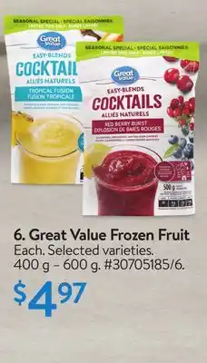 Walmart Great value frozen fruit offer