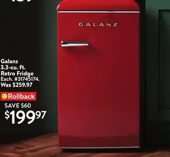 Walmart Galanz 3.3-cu. ft. retro fridge offer
