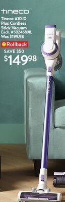 Walmart Tineco a10-d stick vacuum offer