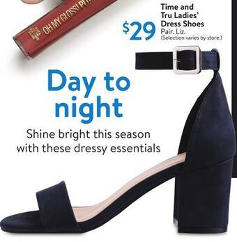 Walmart Time and tru ladies' dress shoes offer