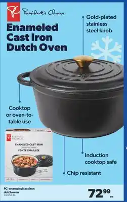 Real Canadian Superstore Pc enameled cast iron dutch oven offer