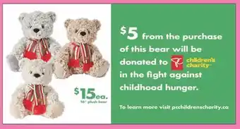 Real Canadian Superstore 16 plush bear offer