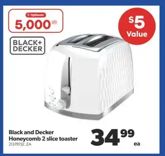 Real Canadian Superstore Black and decker honeycomb 2 slice toaster offer