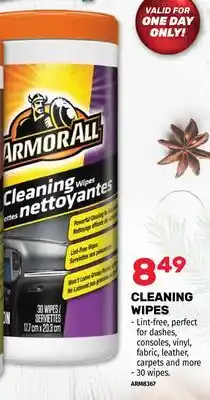 Bumper to Bumper Armor all cleaning wipes offer