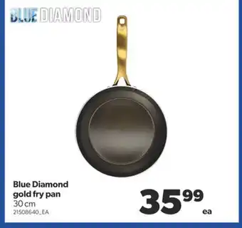 Real Canadian Superstore Blue diamond gold fry pan, 30 cm offer