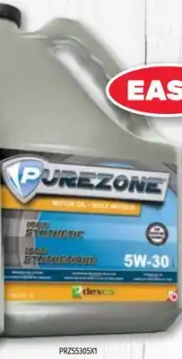 Bumper to Bumper Purezone 100% synthetic engine oil offer