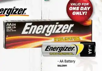 Bumper to Bumper Energizer industrial alkaline battery offer