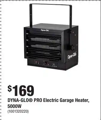 Home Depot Dyna-glo pro electric garage heater, 5000w offer