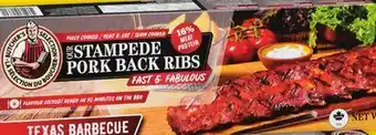 Giant Tiger Butcher's selection stampede pork back ribs offer