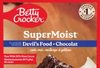 Giant Tiger Betty crocker cake mix offer