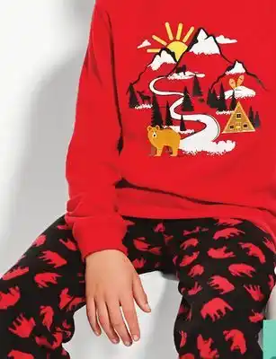 Giant Tiger Boys 2 piece micropolar pj set offer