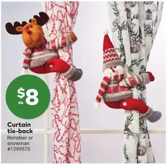 Giant Tiger Curtain tie-back offer